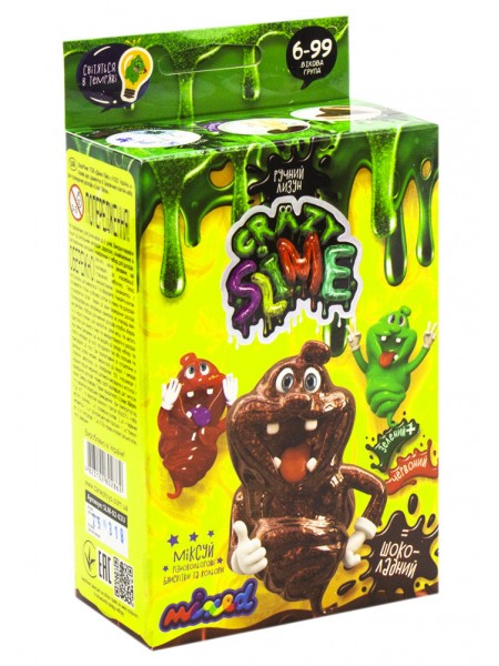 Набір для дослідів Crazy Slime - Лізун своїми руками шоколадний Dankotoys (SLM-02-02U)