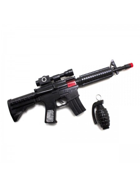 Автомат-тріскачка M16 з гранатою Golden Gun (803)