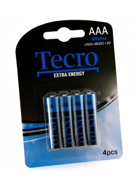 Батарейка Tecro Extra Energy Alkaline AAA/LR03 BL 4 шт.