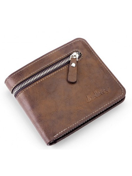 Чоловічий гаманець BAELLERRY Retro Mini шкіряне портмоне Short Коричневий (SUN1155)