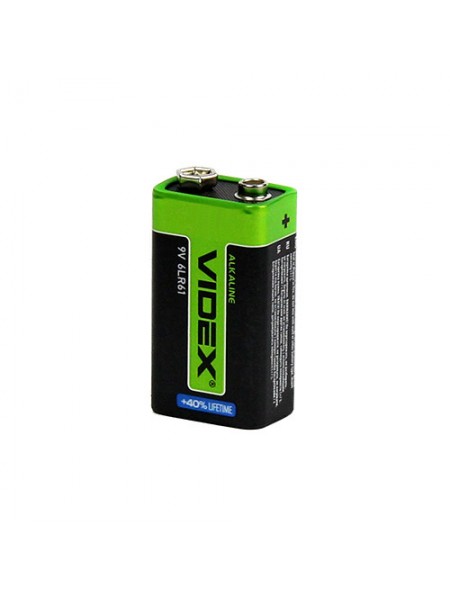Лужна батарейка Videx 6LR61/9V Кріна на 600 мА·год