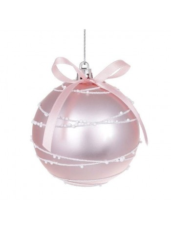 Куля новорічна пластикова Flora D 8 см (12366)