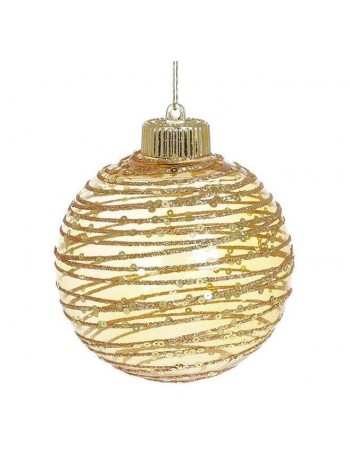 Куля новорічна пластикова Flora D-10 см (12331)