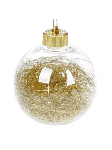 Куля новорічна пластикова Flora D-10 см (11997)