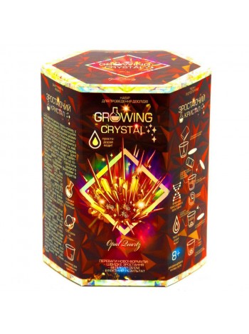 Дитячий набір для дослідів GROWING CRYSTAL Danko Toys GRK-01 укр Opal
