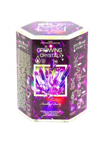 Дитячий набір для дослідів GROWING CRYSTAL Danko Toys GRK-01 укр (Amethyst)