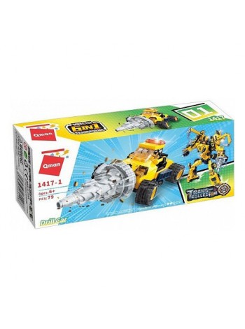 Дитячий конструктор Будівельник Qman 1417 у коробці Drill Car