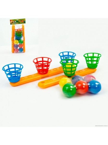 Кільцебурос MToys Баскетбол 19,5 x 10 x 43 см Різнобарвний