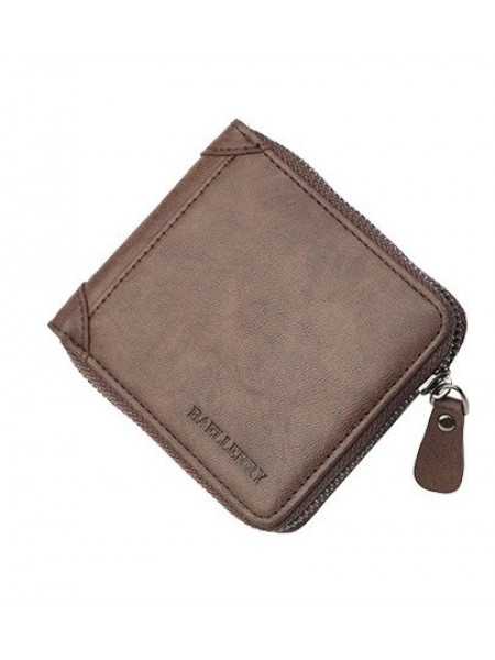 Чоловічий гаманець BAELLERRY Male Mini шкіряне портмоне Short Коричневий (SUN1160)