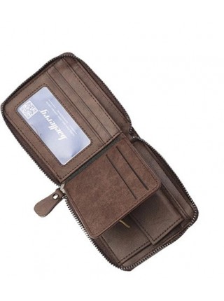 Чоловічий гаманець BAELLERRY Male Mini шкіряне портмоне Short Коричневий (SUN1160)