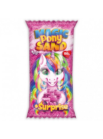 Кінетичний пісок "Magic Pony Sand" Danko Toys MPS-01 рус 150 г Рожевий