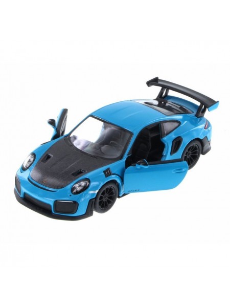 Автомодель легкова PORSCHE 911 GT2 RS 5" Kinsmart KT5408W інерційна, масштаб 1:36 Синій
