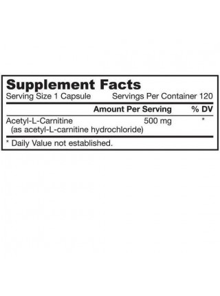Комплекс Ацетил/Карнітин Jarrow Formula Acetyl L-Carnitine 500 mg 120 Caps