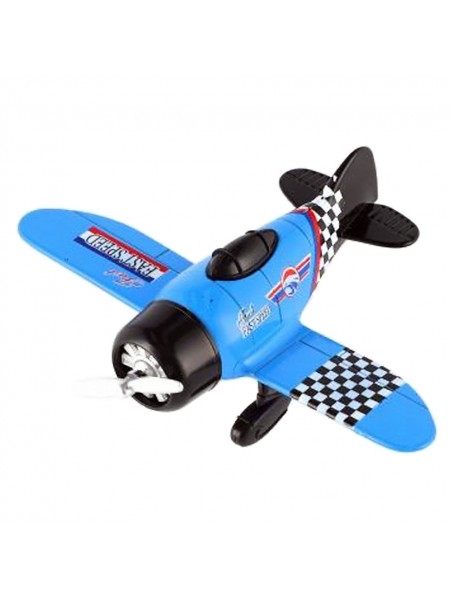 Дитячий металевий "Самолет" A-Toys XG879-102 інерційний Синій