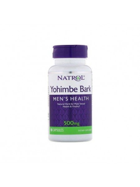 Йохімбе Natrol Yohimbe Bark 500 mg 90 Caps