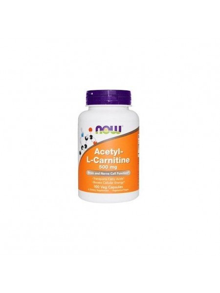 Комплекс Ацетил/Карнітин NOW Foods Acetyl-L-Carnitine 500 mg 100 Veg Caps