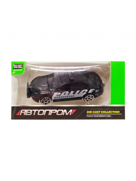 Дитяча металева машинка АвтоПром 7629 масштаб 1:64 Police Седан