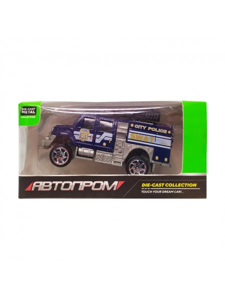 Дитяча металева машинка АвтоПром 7629 масштаб 1:64 S.W.A.T. з водометом