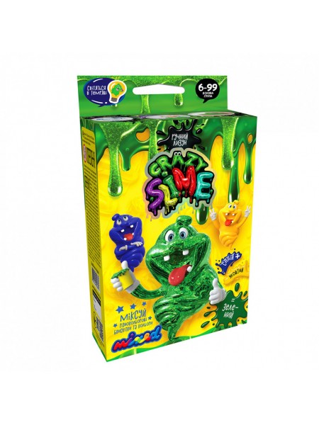 Дитячий набір для проведення дослідів Crazy Slime Danko Toys SLM-02 укр Зелений