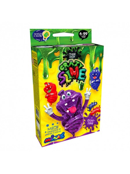 Дитячий набір для проведення дослідів Crazy Slime Danko Toys SLM-02 укр Фіолетовий