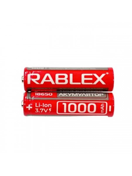 Акумулятор Li-Ion 18650 Rablex 1000 mAh 3,7 V без захисту