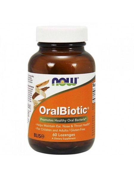 Пробиотик NOW Foods OralBiotic 60 Lozenges