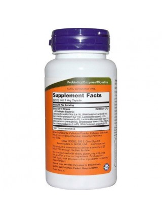 Пробиотик NOW Foods Probiotic-10 25 billion 100 Veg Caps