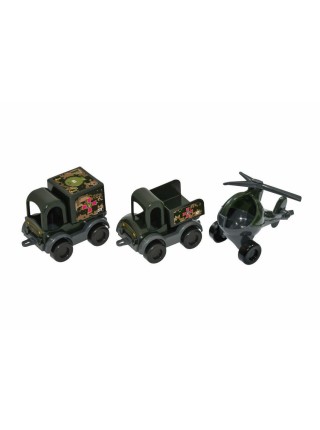 Набір авто Tigres Kid cars військовий 3 шт. 39998 (4820159399987)