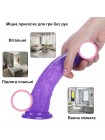 Фалоїмітатор We Love реалістичний із мошокою 15 см фіолетовий