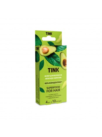 Концентрований філер для волосся Авокадо-Кератин Tink 10 мл x 4 шт.