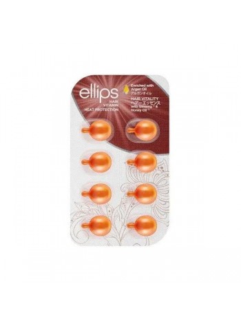 Вітаміни-олія для волосся Зволоження з екстрактом Женьшеню і Меду Ellips 8 шт.