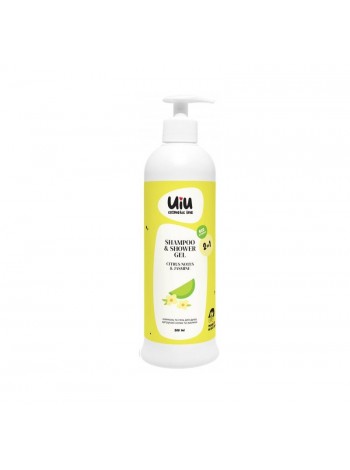 Шампунь і гель для душу 2в1 Цитрусові нотки та жасмин UIU DeLaMark 300 мл