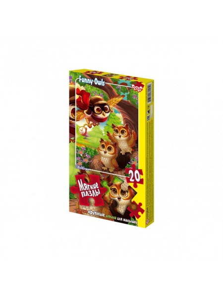 М'які пазли "Сови" Danko Toys S20-09-03 20 елементів