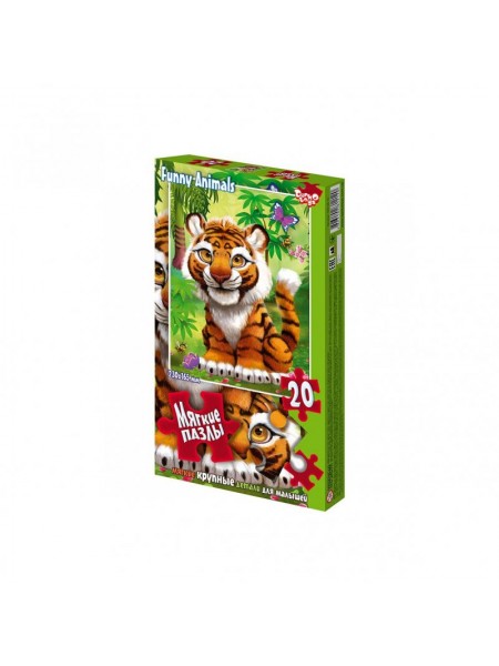 М'які пазли "Тигр" Danko Toys S20-09-10 20 елементів