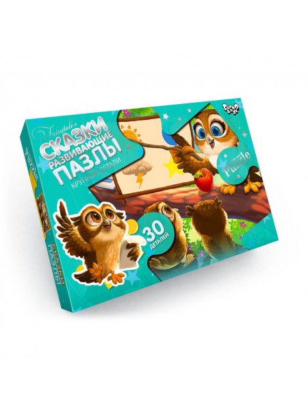 Дитячі пазли максі "Сови в школі" Danko Toys Mx30-07-05 30 елементів