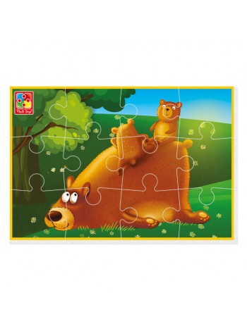 М'які пазли "Ведмедик" Vladi Toys VT1103-98 12 елементів