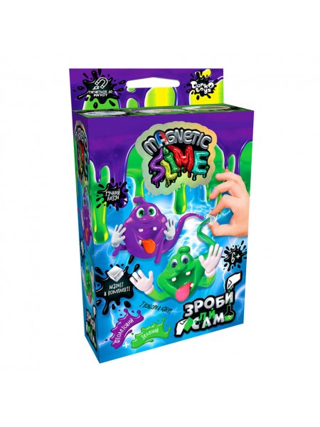 Безпечний набір для проведення дослідів "Crazy Slime Magnetic" Danko Toys SLM-Mg-02-01U02U міні-від 2