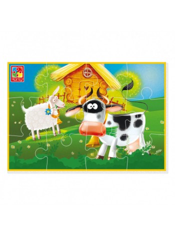 М'які пазли А5 Ферма Vladi Toys 12 шт VT1103 97 4820234764488