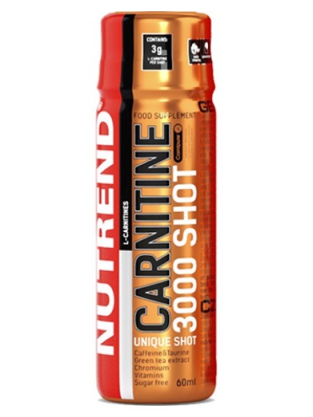 Комплексний жироспалювач Nutrend Carnitine 3000 Shot 60 ml Orange