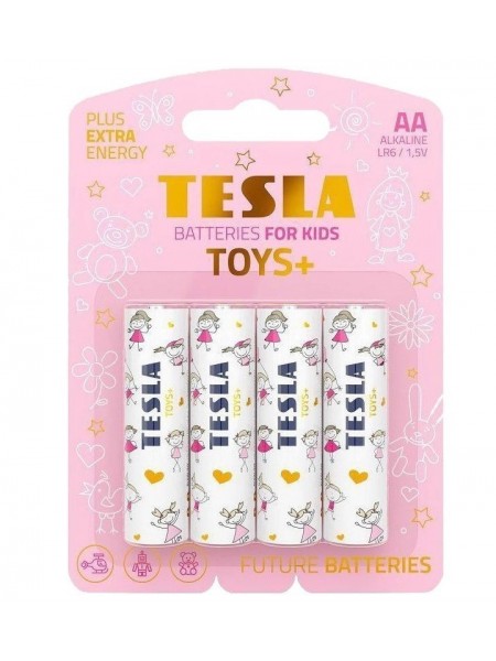 Батарейки Tesla AAA TOYS+ GIRL LR03 / BLISTER FOIL 4 шт.
