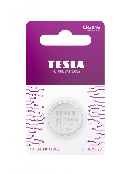 Батарейки Tesla CR 2016 / BLISTER FOIL 1 шт.