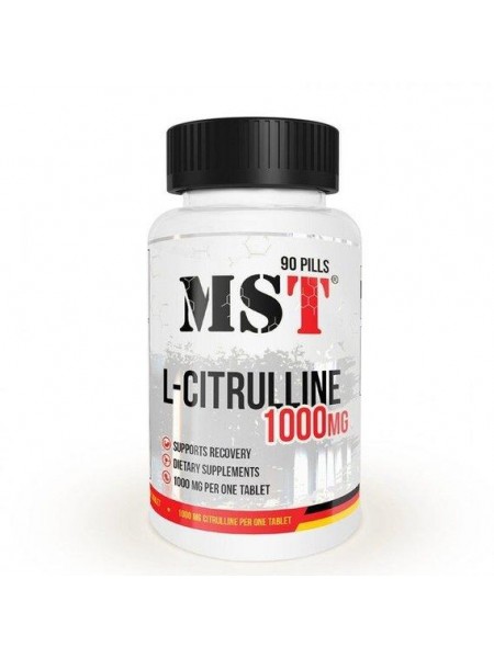 Комплекс до тренування MST Nutrition L-Citrulline 1000 mg 90 Tabs