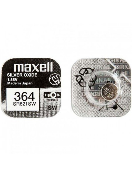 Батарейка Maxell "таблетка" SR364/621SW 1шт/уп