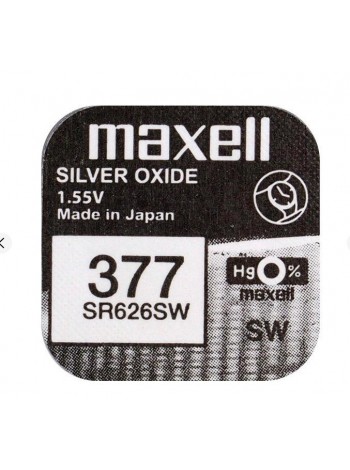 Батарейка Maxell "таблетка" SR377/626SW 1 шт./пач.