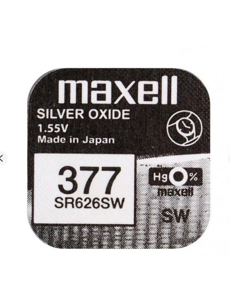 Батарейка Maxell "таблетка" SR377/626SW 1 шт./пач.