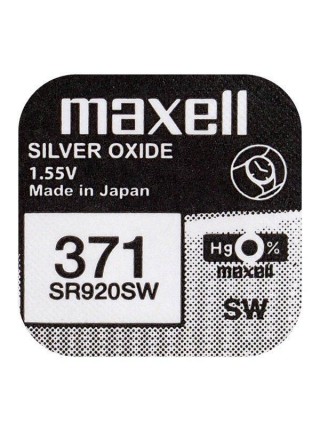 Батарейка Maxell "таблетка" SR371/920SW 1 шт./пач.