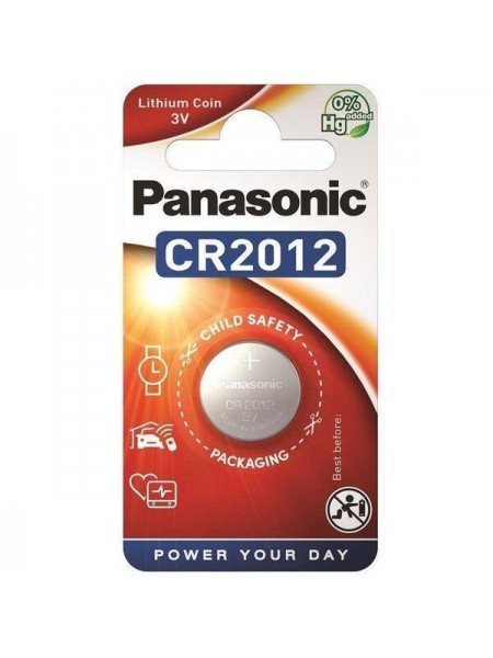 Батарейка PANASONIC CR-2012 Lithium, 3V, 1х1 шт.