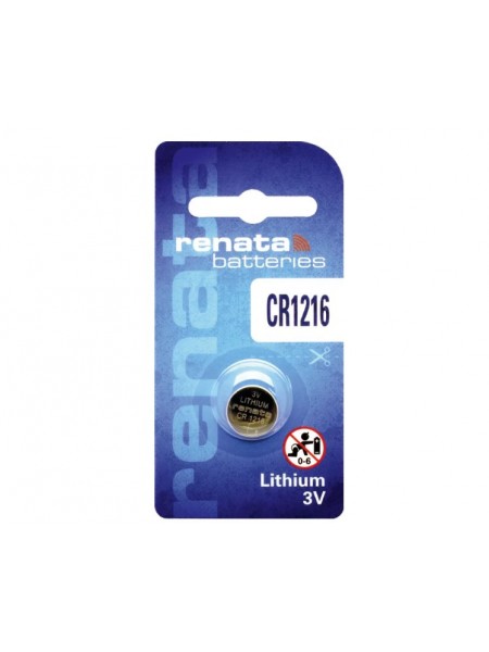 Батарейка RENATA CR1216 Lithium, 3V, 1х1 шт.