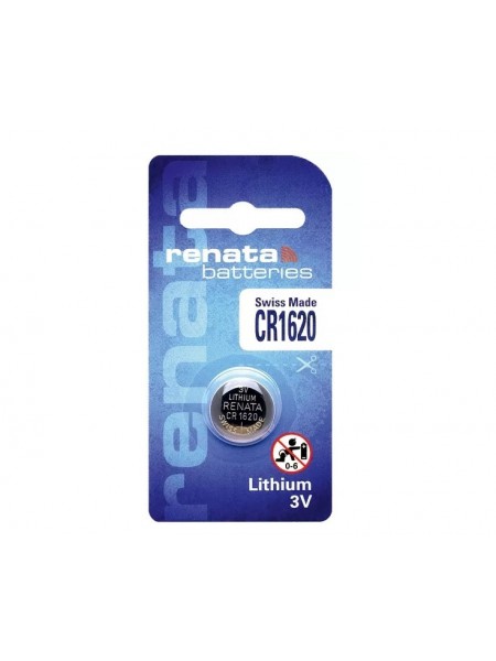 Батарейка RENATA CR1620 Lithium, 3V, 1х1 шт.