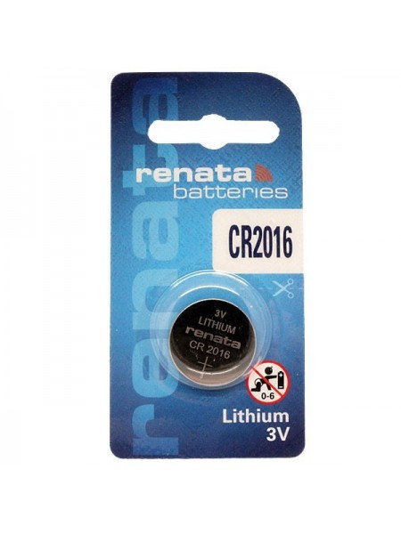 Батарейка RENATA CR2016 Lithium, 3V, 1х1 шт.